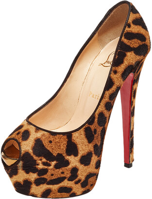 Leopard Print High Heels | Shop the world's largest collection of fashion |  ShopStyle UK
