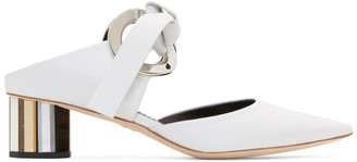 Proenza Schouler White Pointy Grommet Mules