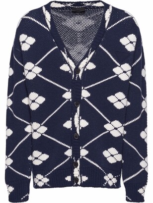 floral drop shoulder button front cardigan