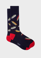 Thumbnail for your product : Paul Smith Men's Navy 'Feather' Motif Socks