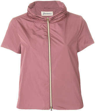 Herno short-sleeve fitted jacket