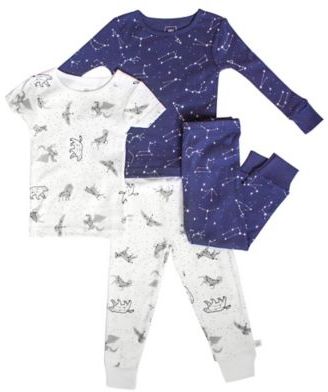 Rosie Pope® Size 12M 4-Piece Star Pajama Set in Blue