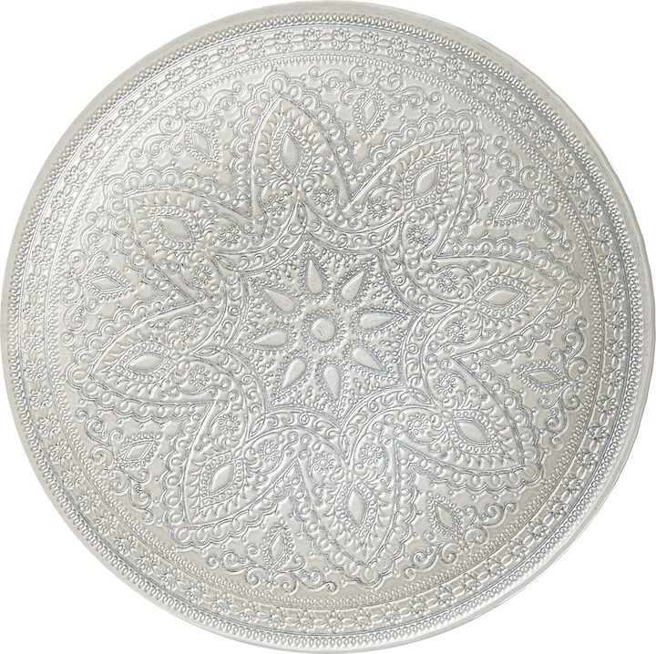 ChargeIt! by Jay ChargeIt by Jay Divine Charger Plate, Silver, 13"