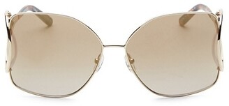 Chloé Jackson Oversized Metal Square Sunglasses