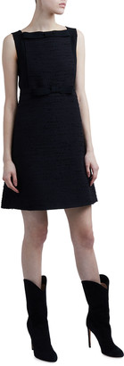 dress with bow at neck