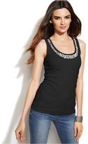 Thumbnail for your product : INC International Concepts Rhinestone-Embellished Sleeveless Top