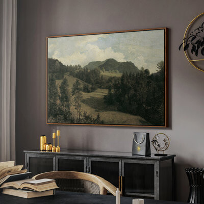 Millwood Pines Vintage Landscape - CDLV - Floater Frame Print on Canvas