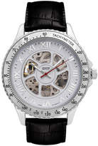 Thumbnail for your product : Zales Menas Croton Imperial Automatic Strap Watch with Silver-Tone Skeleton Dial (Model: CI331094SSDW)