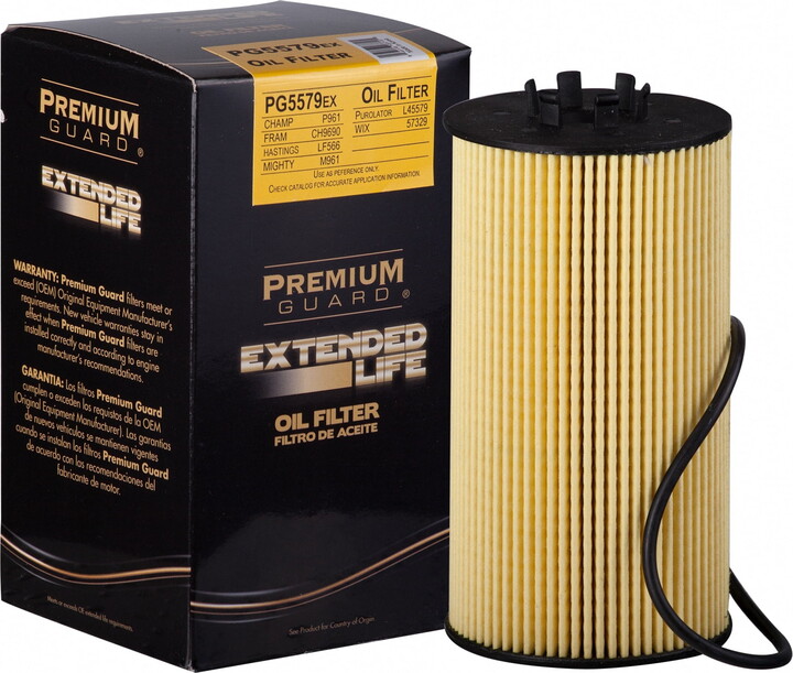 Premium Guard Extended Life Oil Filter up to 10k Miles PG5579EX | Fits 2004-2009 Audi S4, 2004-2006 A8 Quattro, 2005-2006 A6 Quattro, 2004-2006 Volkswagen Phaeton, 2008-2009 Audi Q7