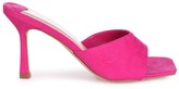 Thumbnail for your product : Linzi PENELOPE - Hot Pink Nappa Slip On Square Toe Mule