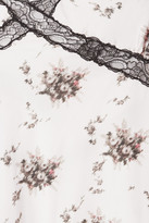 Thumbnail for your product : Brock Collection Onorina Lace-trimmed Floral-print Taffeta Maxi Dress