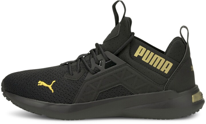 puma tennis shoes black