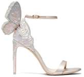 Thumbnail for your product : Sophia Webster Chiara Butterfly Wing Leather Stiletto Sandals - Womens - White Multi