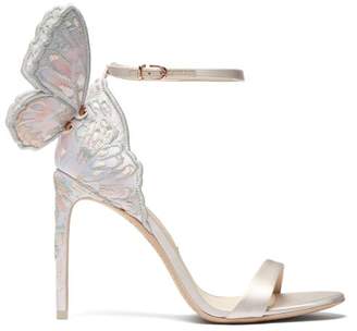 Sophia Webster Chiara Butterfly Wing Leather Stiletto Sandals - Womens - White Multi