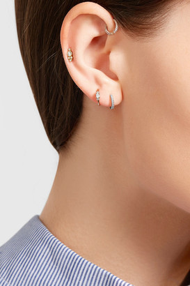 Maria Tash 18-karat White Gold Diamond Earring