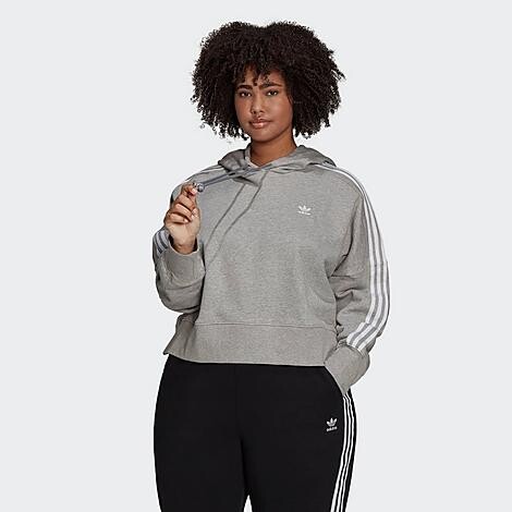 adidas Women\'s Adicolor Classics Cropped Hoodie (Plus Size) - ShopStyle