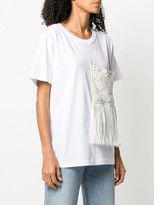 Thumbnail for your product : Erika Cavallini crochet pocket T-shirt