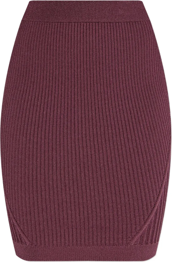 Balmain Ribbed Mini Skirt