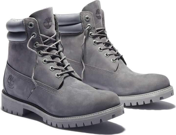 grey timberlands for men