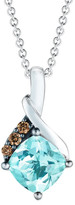 Thumbnail for your product : LeVian 14K 0.73 Ct. Tw. Diamond & Aquamarine Pendant Necklace