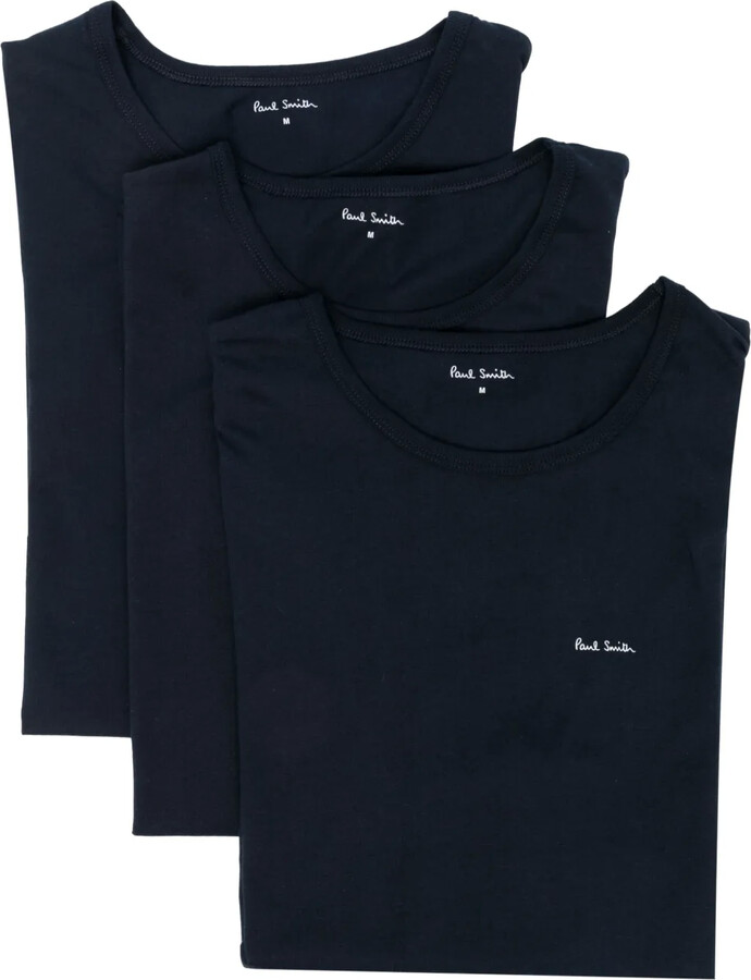 Paul Smith logo-print cotton T-shirt (pack of three)