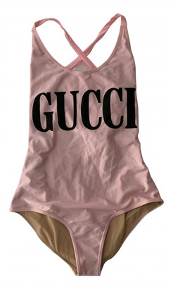pink gucci one piece swimsuit