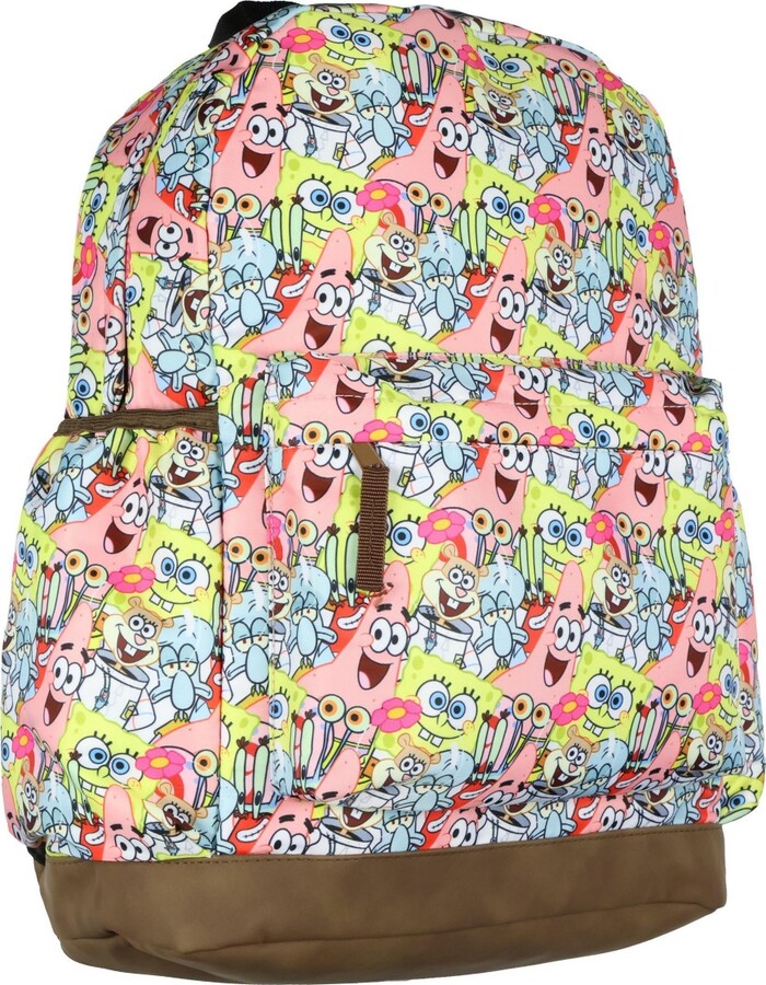 SpongeBob Squarepants Backpack Patrick Squidward Character Collage Tech Laptop Sleeve Book Bag