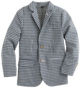 Thumbnail for your product : J.Crew Boys' unconstructed Ludlow jacket in gingham