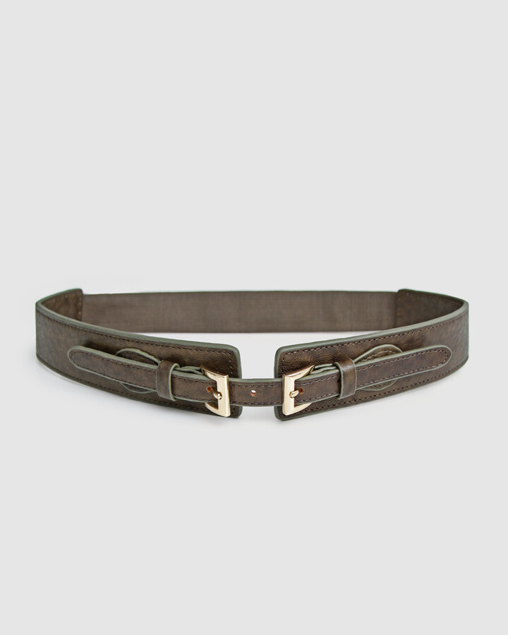 Belle Bloom Women's Leather Belts London Fog Leather Waist