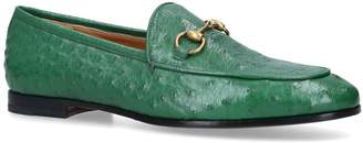 Gucci Textured Leather Jordaan Loafers