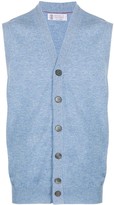 Thumbnail for your product : Brunello Cucinelli Button-Up Cashmere Vest