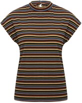 Thumbnail for your product : M&Co Stripe high neck rib t-shirt