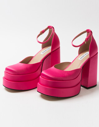 hot pink platform sandals