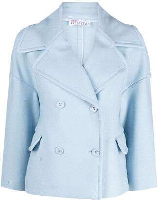 RED Valentino Double-Breasted Fitted Coat -