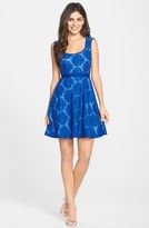 Thumbnail for your product : Plenty by Tracy Reese 'Audrey' Embroidered Mesh Fit & Flare Dress (Regular & Petite)