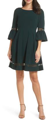 Eliza J Bell Sleeve Fit & Flare Dress