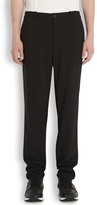 Thumbnail for your product : Public School Black wool blend trousers
