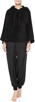 Thumbnail for your product : Josie Hooded Fleece Popover, Black