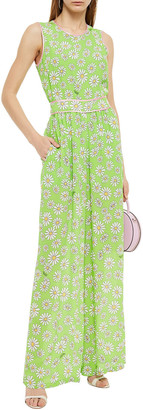 Boutique Moschino Floral-print Crepe Wide-leg Jumpsuit