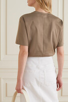 Thumbnail for your product : Caes Oversized Organic Cotton-jersey T-shirt - Neutrals