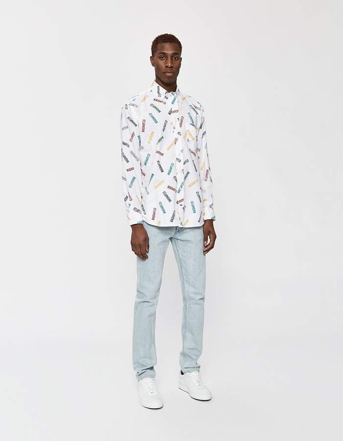 Gitman Brothers Gv X Magnified Oversized Oxford Shirt Shopstyle