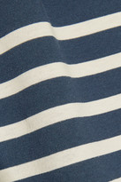 Thumbnail for your product : Solid and Striped Cropped Striped Cotton-Jersey Top