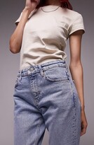 Thumbnail for your product : Topshop Raw Hem Crop Straight Leg Jeans