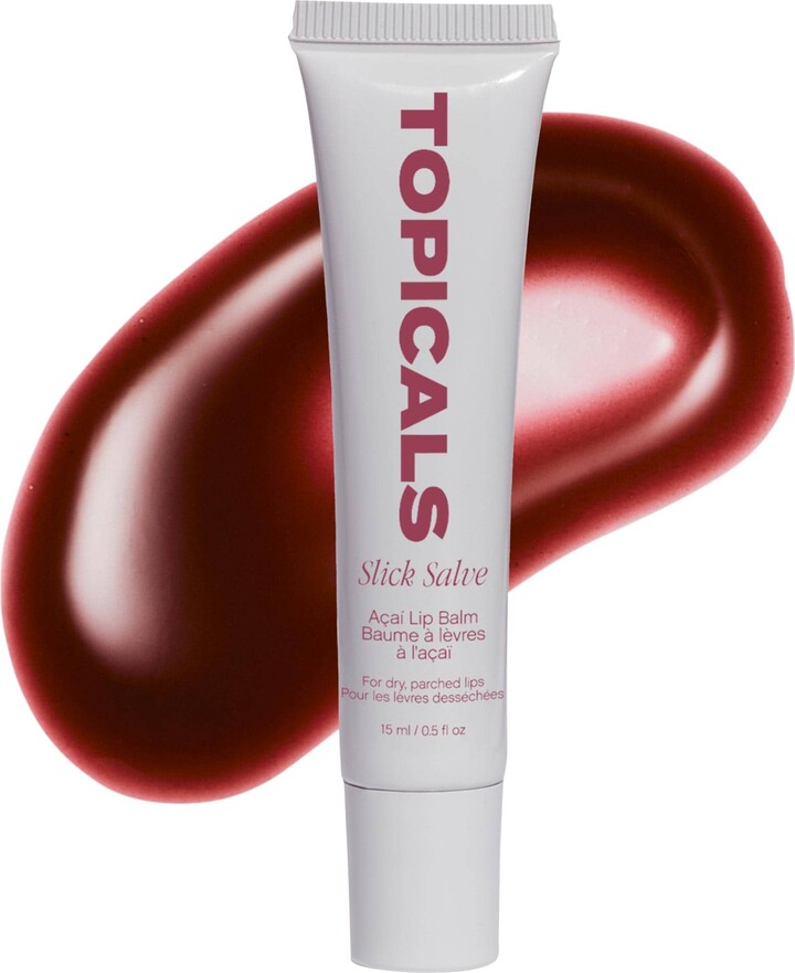 Topicals Slick Salve Glossy Lip Balm for Soothing + Hydration Acai 0.15 oz / 15 ml