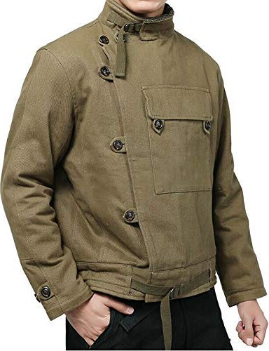 LP-FACON Army Coat for Men - WW2 Army Surplus Cotton Jacket - Military ...