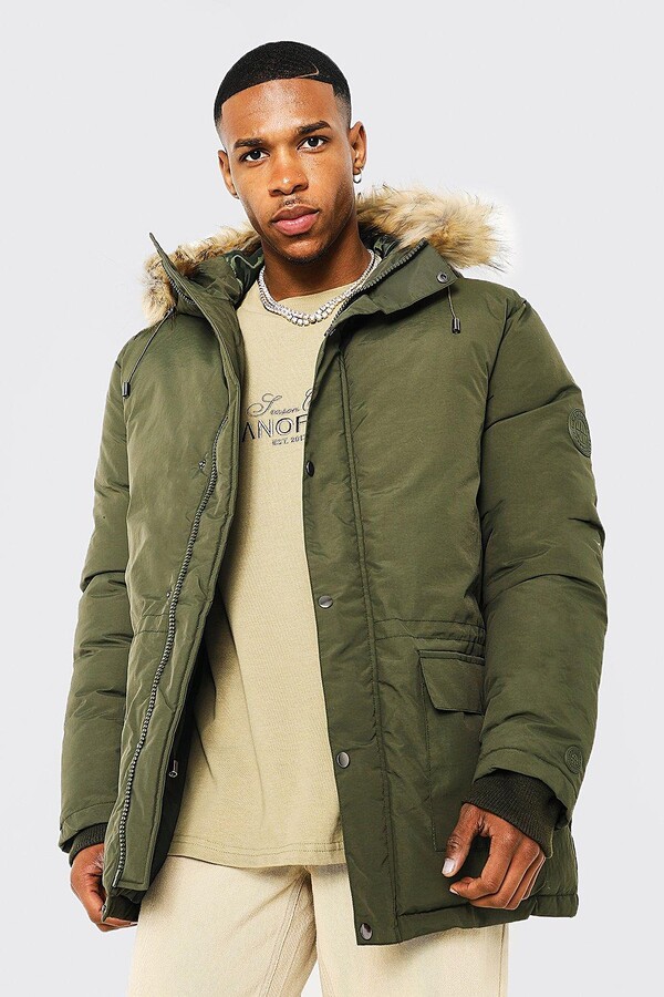 men fur parka
