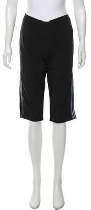 Prada Sport Cropped Mid-Rise Pants Black Sport Cropped Mid-Rise Pants