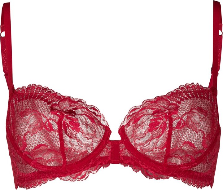 Buy La Perla La Perla lingerie lace balconette bra in Black 2024