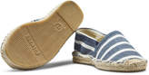 Thumbnail for your product : Soludos Blue and White Stripe Espadrilles