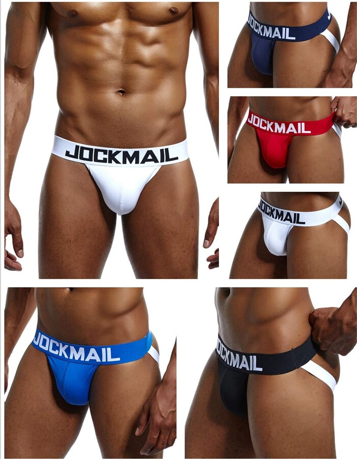 JOCKMAIL 5PCS/PACK Sexy Mens Jock Strap Briefs Mens Underwear Pack